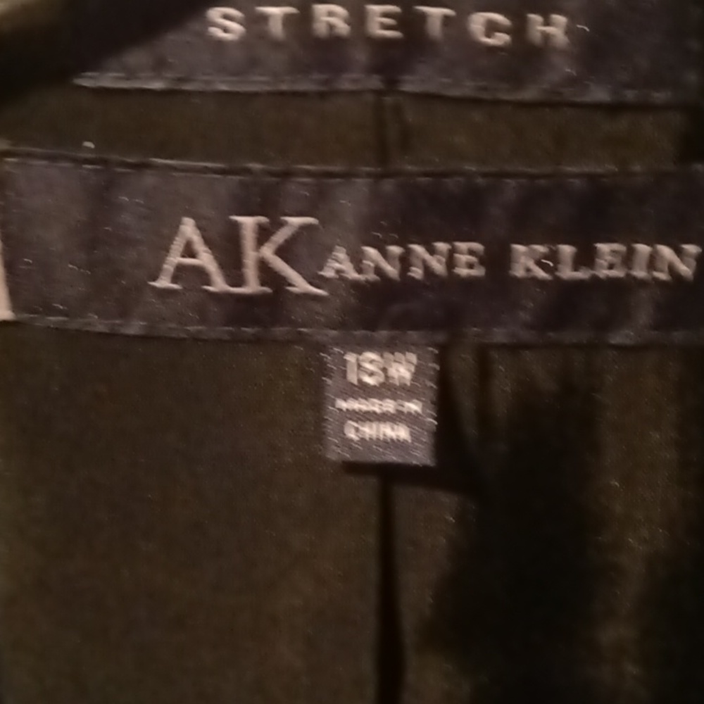 FINAL PRICE NWT ANN KLEIN gray & black blazer with pockets Size 18W